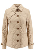 Burberry Diamond-Quilted Buttoned Jacket