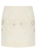 Valentino High Waist Floral Patterned Mini Skirt