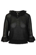 Chloé Elbow-Sleeve Collar Sweater