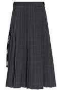 Balenciaga Panelled Pleated Skirt