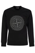 Stone Island Compass Detailed Crewneck Sweatshirt