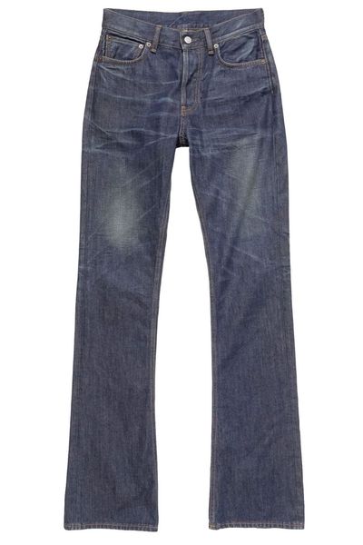 Acne Studios Logo Patch Straight Leg Jeans