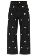 Marni Daisy Appliqué Denim Jeans
