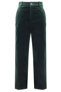 Saint Laurent Mid-Rise Velvet Pants