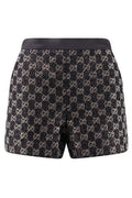 Gucci Embroidered Tweed Lamé Shorts