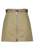 Prada Argilla Belted Mini Skirt
