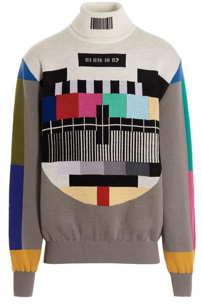 VTMNTS TV Branded Turtleneck Knit Jumper