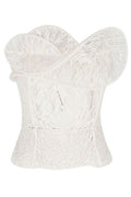 Magda Butrym Strapless Lace Corset Top