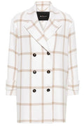 Kiton Checked V-Neck Coat