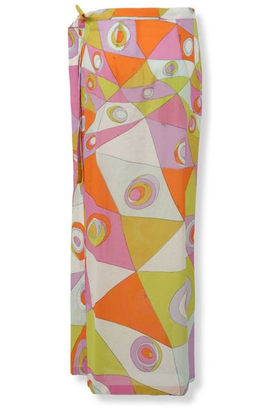 PUCCI Pattern-Printed Wrapped Maxi Skirt