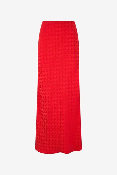 Roberto Cavalli Monogram Jacquard Maxi Skirt
