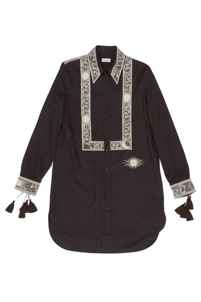 Burberry Embroidered Shirt Dress
