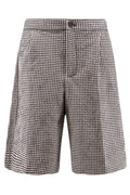 Hevo Torre Wide-Leg Checked Shorts