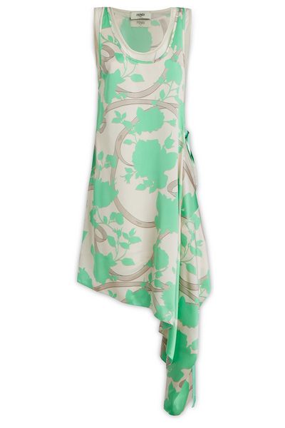 Fendi Flowing Sleeveless Midi Dress