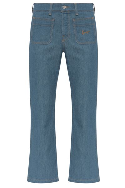 Kenzo Embroidered Logo Straight-Leg Jeans