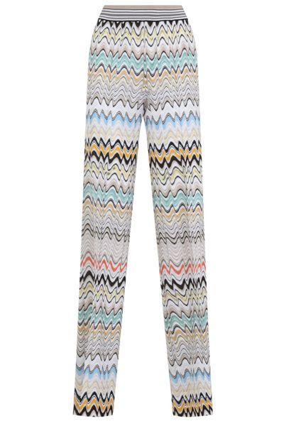 Missoni Zigzag Knit Wide-Leg Pants