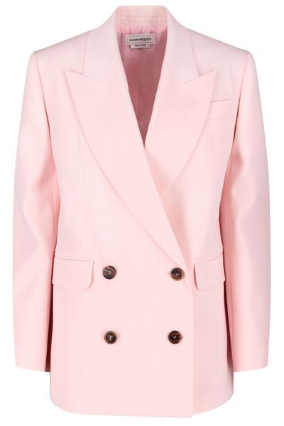 Alexander McQueen Double-Breasted Long Sleeved Blazer
