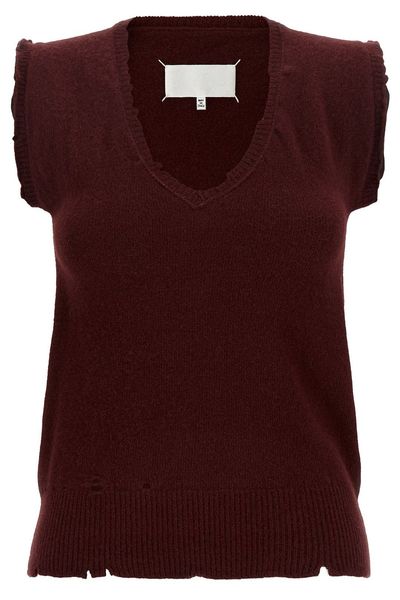Maison Margiela Distressed Knitted Vest