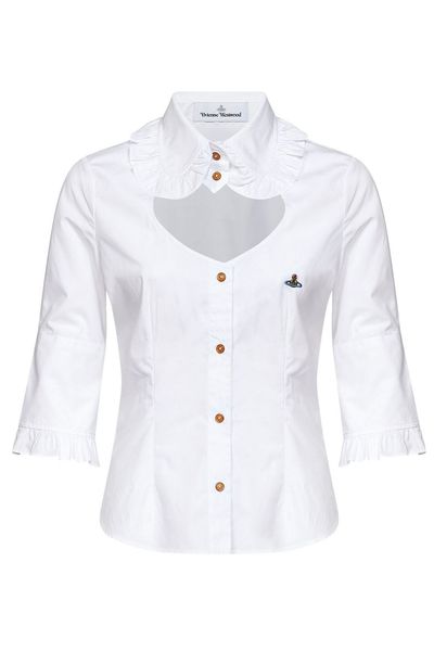 Vivienne Westwood Ruffled Heart Cut-Out Top