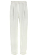 Brunello Cucinelli High-Waisted Straight Leg Pants