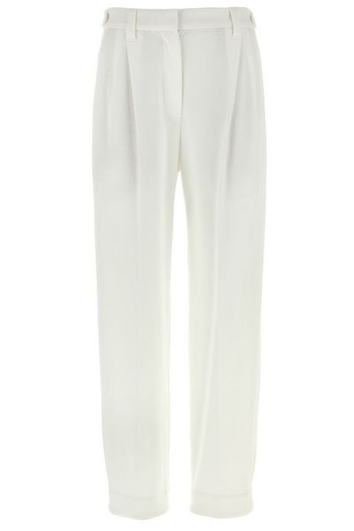 Brunello Cucinelli High-Waisted Straight Leg Pants