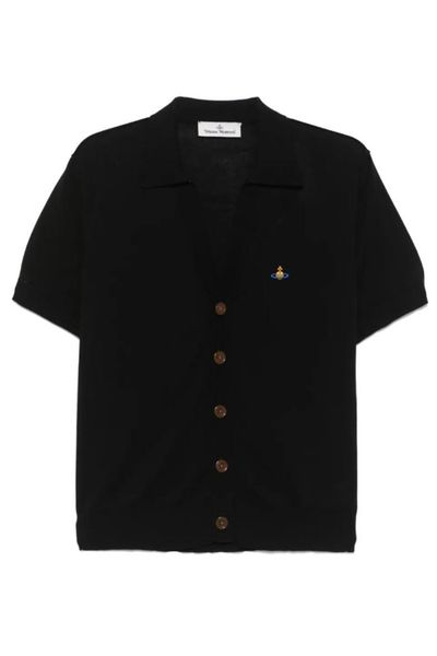 Vivienne Westwood Buttoned Short-Sleeve Knitted Sweater
