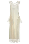 Loewe Crewneck Sleeveless Fishnet Dress