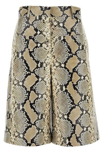 Jil Sander Python Printed Bermuda Shorts