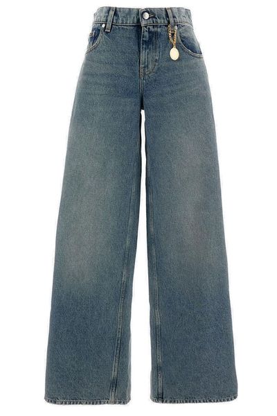 Stella McCartney Vintage Wash Wide-Leg Jeans