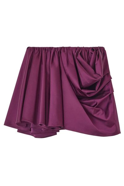 Ganni Draped Mini Skirt