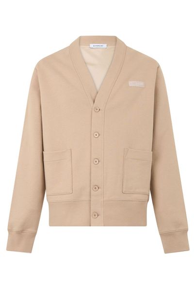 Givenchy Logo Patch V-Neck Cardigan