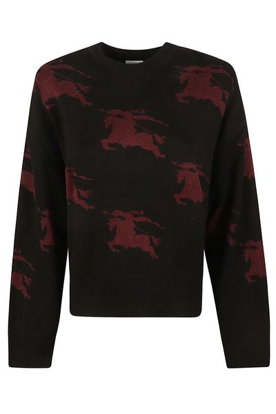 Burberry Logo Intarsia-Knit Crewneck Jumper