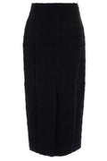 Alessandra Rich Checked Tweed Midi Skirt