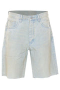 Purple Brand Striped Denim Shorts