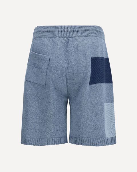 Laneus Patchwork Knit Drawstring Shorts
