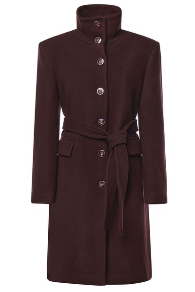 Pinko High Neck Belt Coat