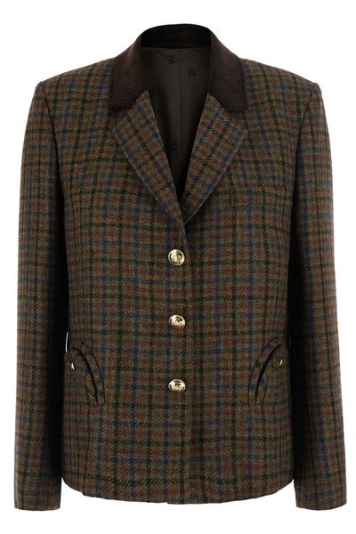 Blazé Milano Amandira Checked Single-Breasted Blazer