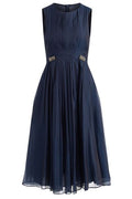 'S Max Mara Pleated Sleeveless Midi Dress