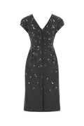 Jil Sander 299 Embellished Felt Dress