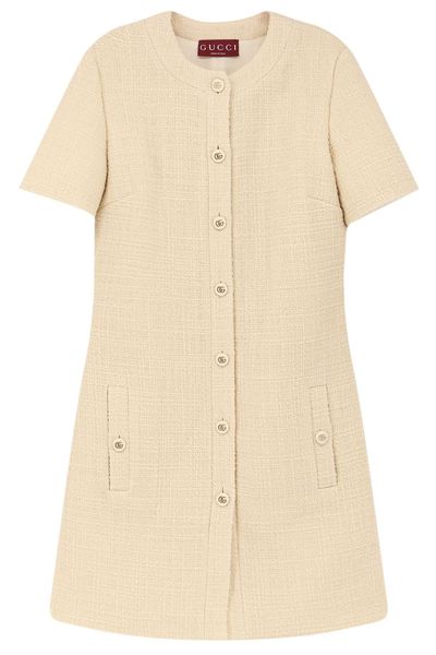 Gucci Textured Tweed Dress