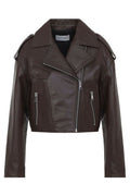 Yves Salomon Cropped Biker Jacket