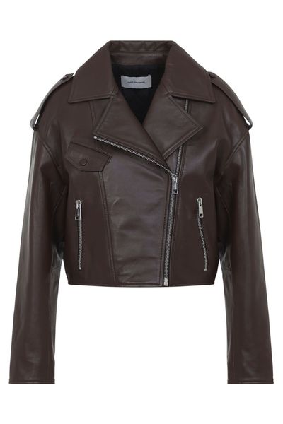 Yves Salomon Cropped Biker Jacket