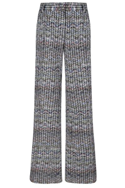 Missoni Metallic Patterned Knitted Trousers