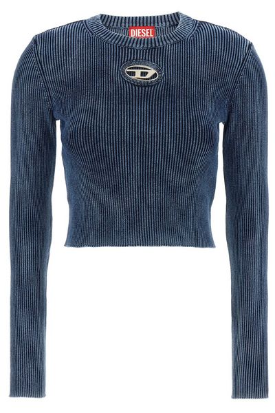 Diesel M-Anchor-A Oval D Rib-Knit Top