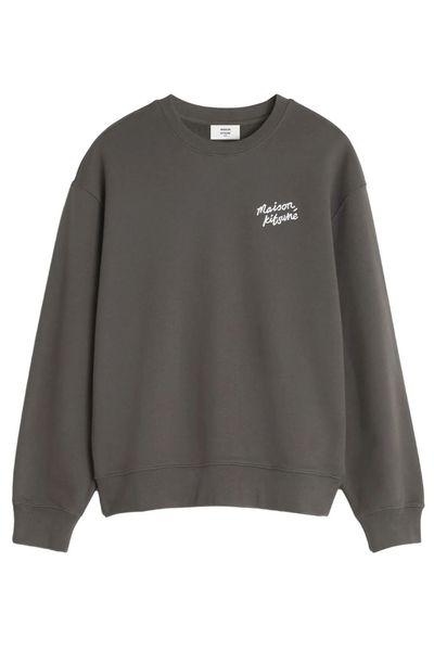 Maison Kitsuné Logo Embroidered Sweatshirt