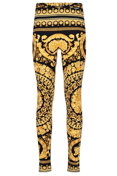 Versace Barocco-Printed High Waist Leggings