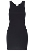 Saint Laurent Ribbed Knitted Dress