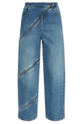 Alaïa Straight Leg Spiral Jeans