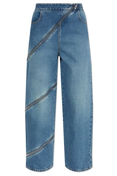 Alaïa Straight Leg Spiral Jeans