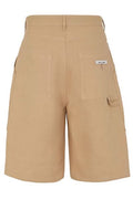 Fendi Logo Patch Wide-Leg Shorts